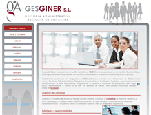 Tablet Screenshot of gestoriaginer.com